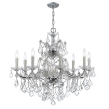 Maria Theresa 9 Light 26" Wide Crystal Chandelier with Hand Cut Crystal Accents