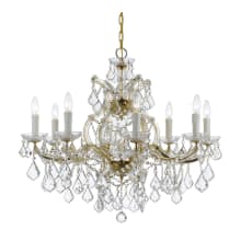 Maria Theresa 9 Light 26" Wide Crystal Chandelier with Hand Cut Crystal Accents