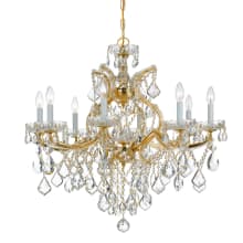 Maria Theresa 9 Light 28" Wide Crystal Chandelier with Hand Cut Crystal Accents