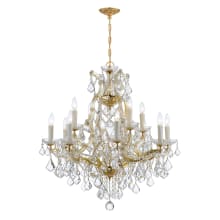 Maria Theresa 13 Light 29" Wide Crystal Chandelier with Italian Crystal Accents