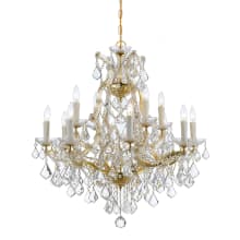 Maria Theresa 13 Light 29" Wide Crystal Chandelier with Swarovski Spectra Crystal Accents