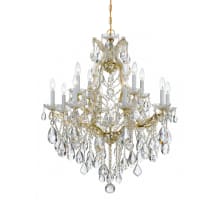 Maria Theresa 13 Light 28" Wide Crystal Chandelier with Swarovski Strass Crystal Accents