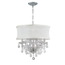 Brentwood 6 Light 20" Wide Crystal Drum Chandelier with Swarovski Strass Crystal Accents