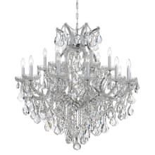 Maria Theresa 19 Light 38" Wide Crystal Candle Style Chandelier with Swarovski Spectra Crystal Accents