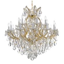 Maria Theresa 19 Light 38" Wide Crystal Candle Style Chandelier with Swarovski Spectra Crystal Accents