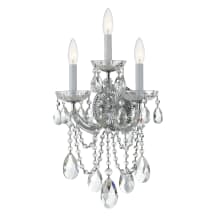 Maria Theresa 3 Light 23" Tall Wall Sconce with Swarovski Strass Crystal Accents