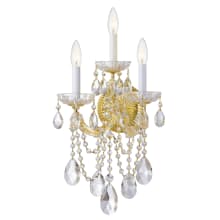 Maria Theresa 3 Light 23" Tall Wall Sconce with Swarovski Strass Crystal Accents