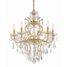 Filmore 6 Light 23" Wide Crystal Chandelier with Swarovski Strass Crystal Accents