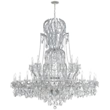 Maria Theresa 37 Light 64" Wide Crystal Chandelier with Swarovski Strass Crystal Accents