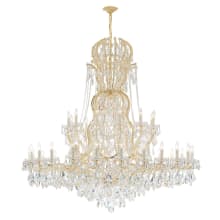 Maria Theresa 37 Light 64" Wide Crystal Chandelier with Hand Cut Crystal Accents