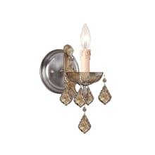 Maria Theresa 12" Tall Wall Sconce with Hand Cut Crystal Accents