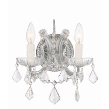 Maria Theresa 2 Light 13" Tall Wall Sconce with Swarovski Strass Crystal Accents