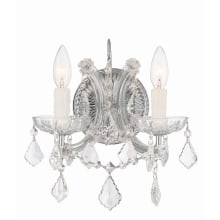 Maria Theresa 2 Light 13" Tall Wall Sconce with Swarovski Spectra Crystal Accents