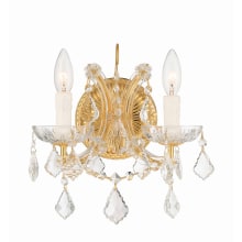 Maria Theresa 2 Light 13" Tall Wall Sconce with Italian Crystal Accents