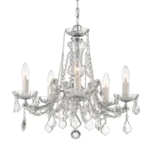 Maria Theresa 5 Light 20" Wide Crystal Chandelier with Hand Cut Crystal Accents