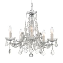 Maria Theresa 5 Light 20" Wide Crystal Chandelier with Swarovski Strass Crystal Accents