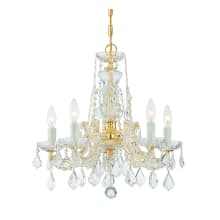 Maria Theresa 5 Light 20" Wide Crystal Chandelier with Hand Cut Crystal Accents
