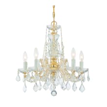 Maria Theresa 5 Light 20" Wide Crystal Chandelier with Swarovski Strass Crystal Accents