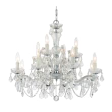 Maria Theresa 12 Light 29" Wide Crystal Chandelier with Swarovski Strass Crystal Accents