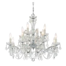 Maria Theresa 12 Light 29" Wide Crystal Chandelier with Swarovski Spectra Crystal Accents