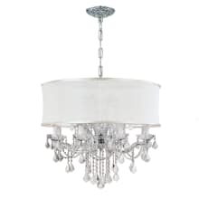 Brentwood 12 Light 30" Wide Crystal Drum Chandelier with Hand Cut Crystal Accents