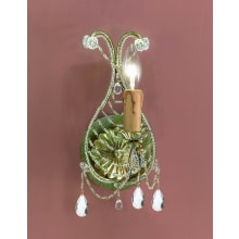 Paris Market 6" Tall Wall Sconce with Hand Cut Crystal Accents