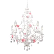 Lola 5 Light 22" Wide Candle Style Chandelier