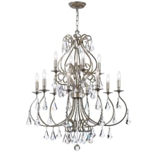 Ashton 12 Light 32" Wide Crystal Candle Style Chandelier
