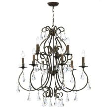 Ashton 9 Light 26" Wide Crystal Chandelier with Hand Cut Crystal Accents