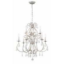 Ashton 9 Light 26" Wide Crystal Chandelier with Hand Cut Crystal Accents