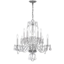 Traditional Crystal 10 Light 23" Wide Crystal Chandelier with Swarovski Strass Crystal Accents