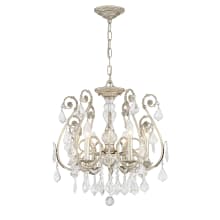 Regis 6 Light 20" Wide Crystal Chandelier with Hand Cut Crystal Accents