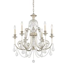 Regis 6 Light 26" Wide Crystal Chandelier with Swarovski Strass Crystal Accents