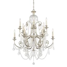 Regis 12 Light 32" Wide Crystal Chandelier with Swarovski Strass Crystal Accents