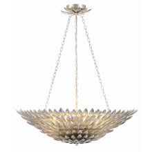 Broche 8 Light 30" Wide Chandelier with Metal Shade