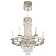 Mercer 10 Light 28" Wide Crystal Chandelier with Hand Cut Crystal Accents