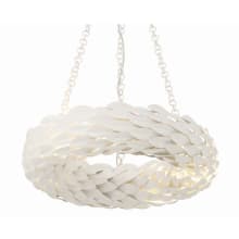 Broche 18" Wide 6 Light Ring Chandelier with LED Bulbs