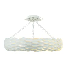 Broche 6 Light 24" Wide Semi-Flush Ceiling Fixture