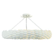 Broche 8 Light 34" Wide Semi-Flush Ceiling Fixture