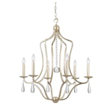 Manning 6 Light 26" Wide Taper Candle Chandelier