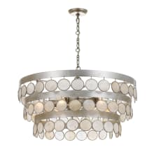 Coco 6 Light 22" Wide Chandelier with Shell Shade