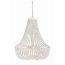 Rylee 6 Light 19" Wide Crystal Empire Chandelier with Crystal Beads