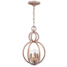 Garland 3 Light 10" Wide Crystal Mini Pendant with Hand Cut Crystal Accents