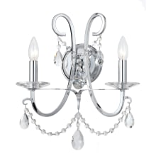 Othello 2 Light 16" Tall Wall Sconce with Swarovski Strass Crystal Accents