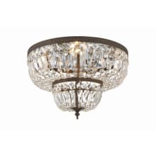 Ceiling Mount 4 Light 18" Wide Flush Mount Bowl Ceiling Fixture with Swarovski Spectra Crystal Accents