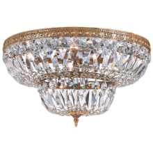 Ceiling Mount 6 Light 24" Wide Flush Mount Bowl Ceiling Fixture with Swarovski Strass Crystal Accents