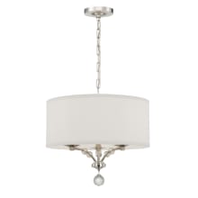 Mirage 3 Light 18" Wide Pendant with Silk Shade