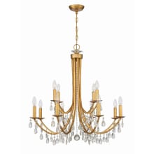 Bridgehampton 12 Light 32" Wide Crystal Chandelier with Swarovski Strass Crystal Accents