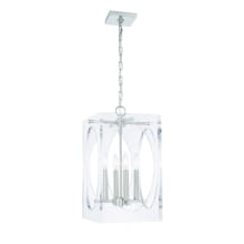 Drake 4 Light 12" Wide Taper Candle Pendant with Acrylic Shade