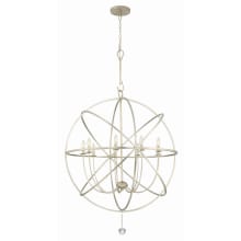Solaris 9 Light 40" Wide Globe Chandelier with Clear Glass Accents